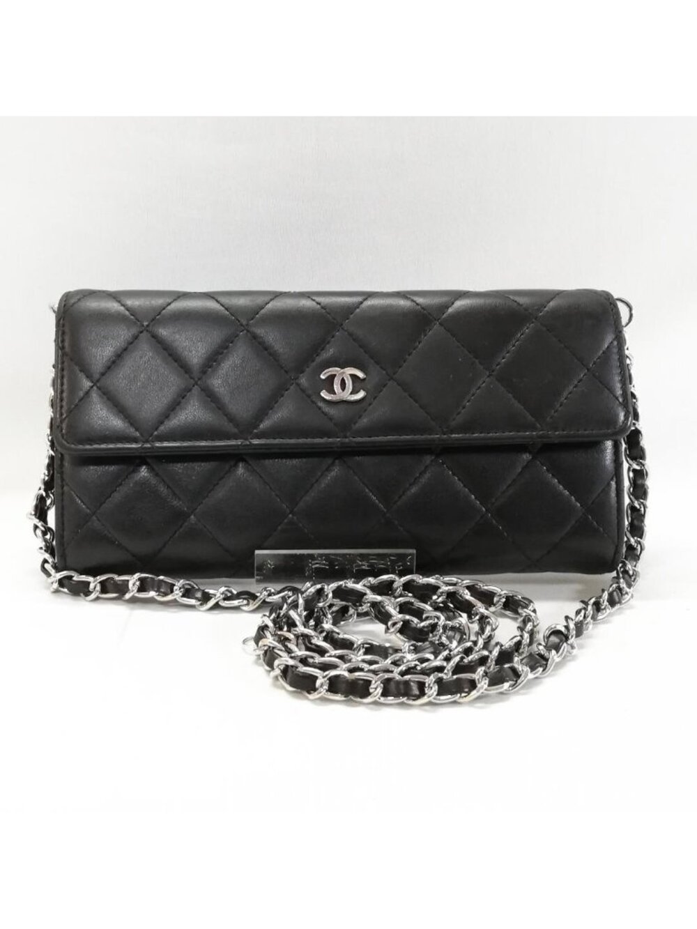 Chanel Quilted Wallet Lambskin Chain Shoulder Bag